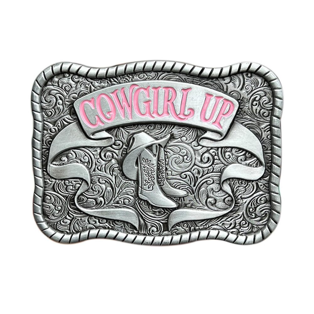 1751 Western Cowgirl Belt Buckle Boots and Cowgirl Up Rodeo Belt Buckle